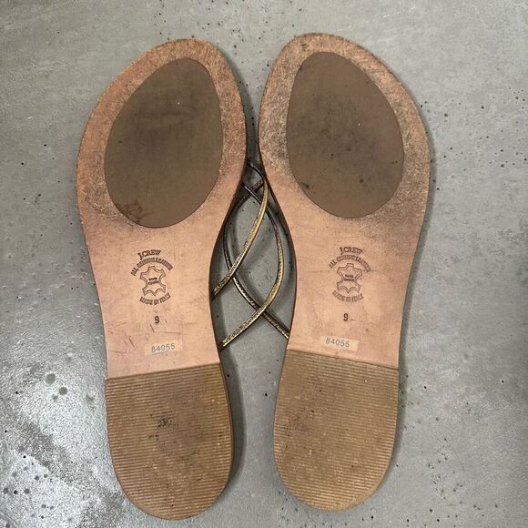J. Crew Leather Double Strap Sandals - Picture 2 of 5